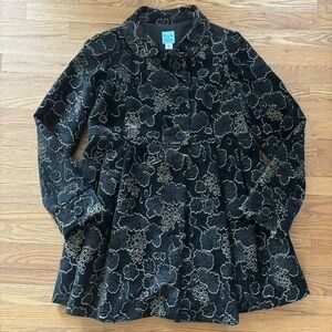 Black Floral Women's Jacket